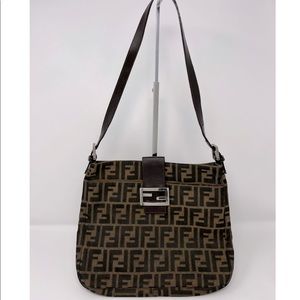 Fendi Mamma Zucca Canvas shoulder bag